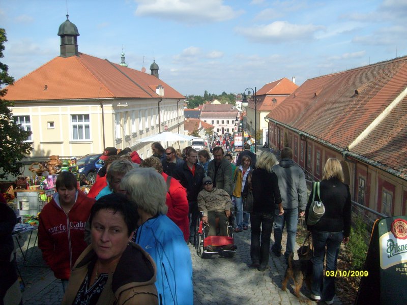 Pohled zpět na střed Boskovic